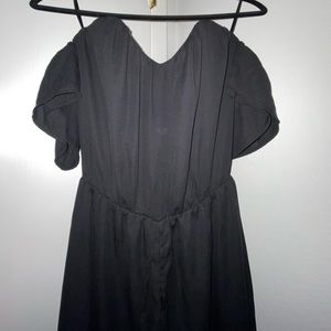 Black off the shoulder romper